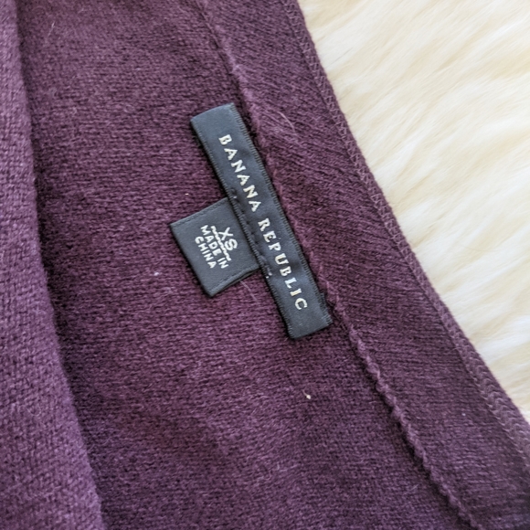 👕BANANA REPUBLIC - Wool/Cashmere Blend One Shoulder - Picture 5 of 7